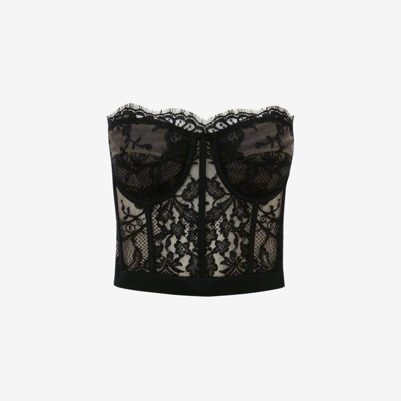 ALEXANDER MCQUEEN - Lace Corset - Item 586959QEAAH9005